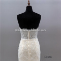 Ungrouped Latest Simple Lace Long Sleeve wedding dress mermaid bridal gown with Train Factory